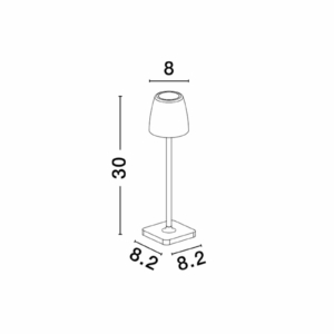 Kép 2/3 - Nova Luce Colt kültéri LED hangulatvilágítás fekete