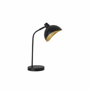 Kép 1/2 - Nova Luce Geeti asztali lámpa fekete