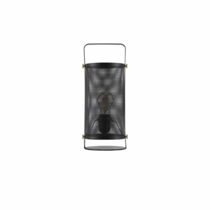 Kép 1/3 - Nova Luce Ian asztali lámpa fekete
