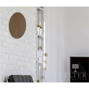 Kép 2/3 - TK Lighting Aga LED fali lámpa barna
