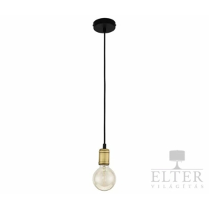 Kép 2/2 - TK Lighting Retro függesztett lámpa bronz
