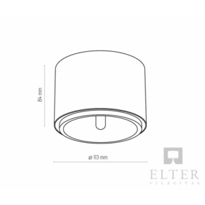 Kép 2/2 - TK Lighting Moris spotlámpa sötétszürke (K)