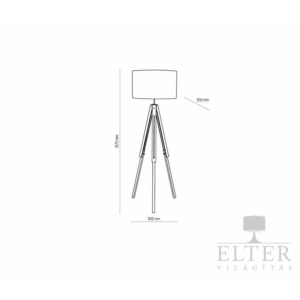 Kép 2/2 - TK Lighting Trewir állólámpa fehér