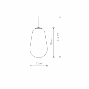 Kép 3/3 - Nowodvorski Cameleon Pear búra fekete