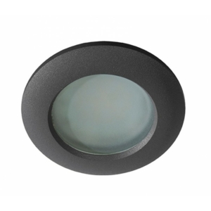 Kép 1/4 - AZzardo Emilio beépíthető fürdőszobai lámpa fekete