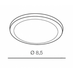 Kép 2/3 - AZzardo Slim Round LED beépíthető fürdőszobai lámpa fehér