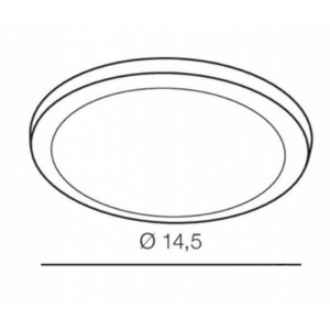 Kép 2/3 - AZzardo Slim Round LED beépíthető fürdőszobai lámpa króm