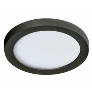 Kép 1/3 - AZzardo Slim Round LED beépíthető fürdőszobai lámpa fekete