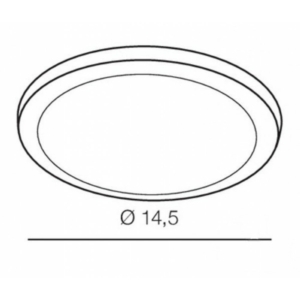 Kép 2/3 - AZzardo Slim Round LED beépíthető fürdőszobai lámpa króm