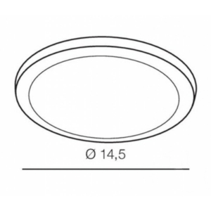 Kép 2/3 - AZzardo Slim Round LED beépíthető fürdőszobai lámpa fehér