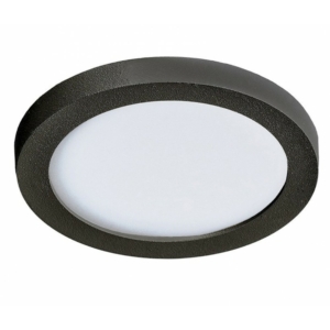 Kép 1/3 - AZzardo Slim Round LED beépíthető fürdőszobai lámpa fekete