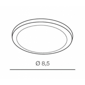 Kép 2/3 - AZzardo Slim Round LED beépíthető fürdőszobai lámpa króm