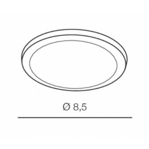 Kép 2/3 - AZzardo Slim Round LED beépíthető fürdőszobai lámpa króm