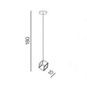 Kép 2/3 - AZzardo Strange LED függeszték fekete
