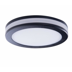 Kép 1/2 - AZzardo Galata víz-védett LED beépíthető lámpa fekete