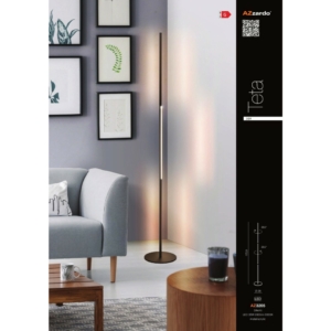 Kép 3/3 - AZzardo Teta LED állólámpa fekete