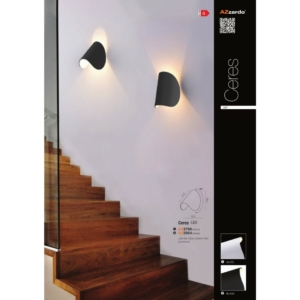 Kép 3/3 - Azzardo Ceres LED fali lámpa fehér