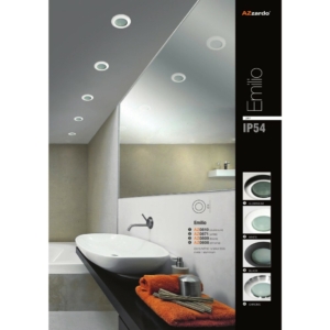 Kép 3/4 - AZzardo Emilio beépíthető fürdőszobai lámpa króm