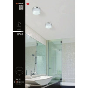 Kép 3/4 - Azzardo Linz LED fürdőszobai beépíthető lámpa opál