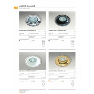 Kép 3/8 - Azzardo Adamo Diamond beépíthető lámpa króm