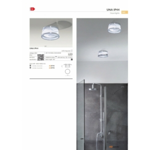 Kép 4/4 - Azzardo Una LED fürdőszobai beépíthető lámpa króm