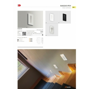 Kép 3/3 - Azzardo Raggio LED beépíthető lámpa matt króm