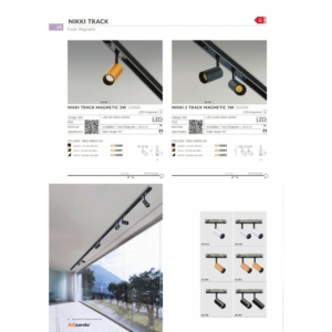 Kép 2/2 - AZzardo Nikki Track Magnetic 27-52 LED sínrendszeres lámpafej arany/fekete, 3000K, 3W, 350 lm