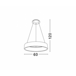 Kép 2/3 - Nova Luce Rando LED függeszték fekete