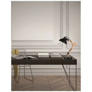Kép 2/3 - Nova Luce Lila íróasztali lámpa fekete