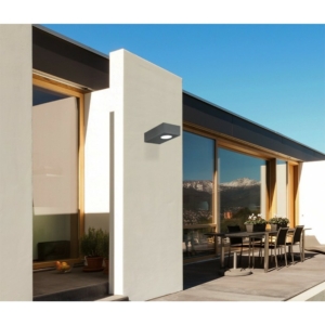 Kép 1/3 - Nova Luce Apollo kültéri LED fali lámpa grafit