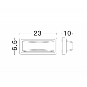 Kép 2/3 - Nova Luce Pulsar LED kültéri fali lámpa grafit
