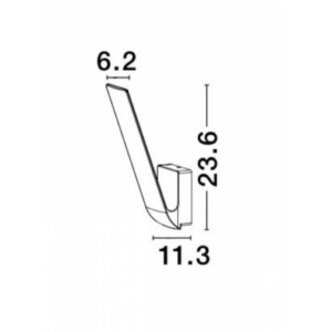 Kép 2/3 - Nova Luce Vitoria LED kültéri fali lámpa grafit