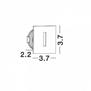 Kép 2/4 - Nova Luce Passaggio beépíthető lámpa fekete