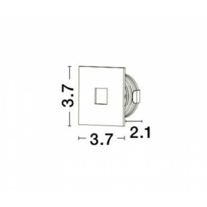 Kép 2/4 - Nova Luce Passaggio beépíthető lámpa fehér