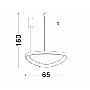 Kép 2/3 - Nova Luce Esteva LED függeszték fehér