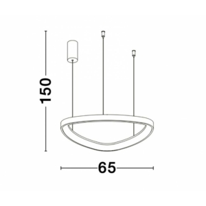Kép 2/3 - Nova Luce Esteva LED függeszték fekete
