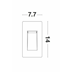 Kép 2/3 - Nova Luce Cove kültéri LED süllyeszthető lámpa fehér