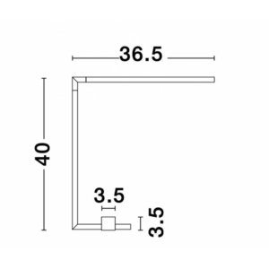 Kép 3/4 - Nova Luce Raccio LED íróasztali lámpa fekete