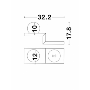 Kép 3/4 - Nova Luce Room LED fali lámpa fehér