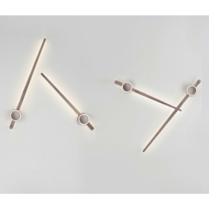 Kép 3/5 - Nova Luce Kedo LED fali lámpa barna