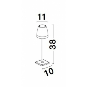 Kép 2/3 - Nova Luce Colt kültéri LED hangulatvilágítás fekete