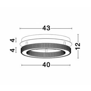 Kép 2/3 - Nova Luce Fiore LED mennyezeti lámpa arany (K)