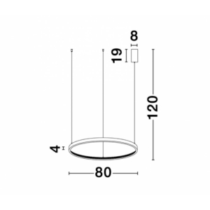 Kép 3/4 - Nova Luce Preston LED függeszték arany