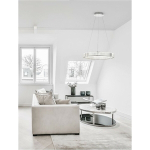 Kép 2/4 - Nova Luce Aurelia LED függesztett lámpa króm