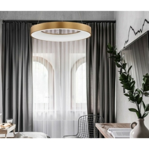 Kép 2/4 - Nova Luce Rando Thin LED függeszték matt arany