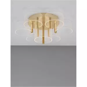 Kép 3/6 - Nova Luce Gatlin LED mennyezeti lámpa arany (K)