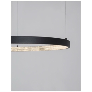 Kép 4/5 - Nova Luce Preston LED függesztett lámpa fekete