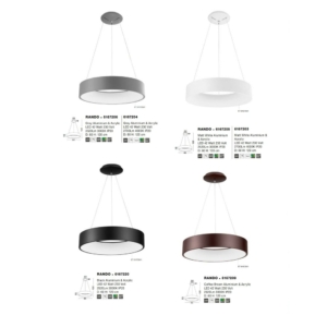 Kép 3/3 - Nova Luce Rando LED függeszték barna
