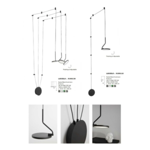 Kép 4/4 - Nova Luce Luccelo LED függesztett lámpa fekete
