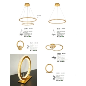 Kép 5/5 - Nova Luce Cilion LED fali lámpa arany